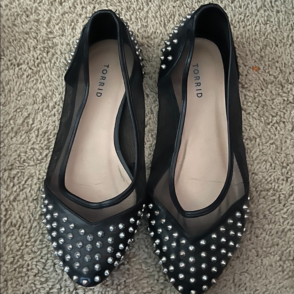 Torrid slip on studded slip on dress shoes Size 10